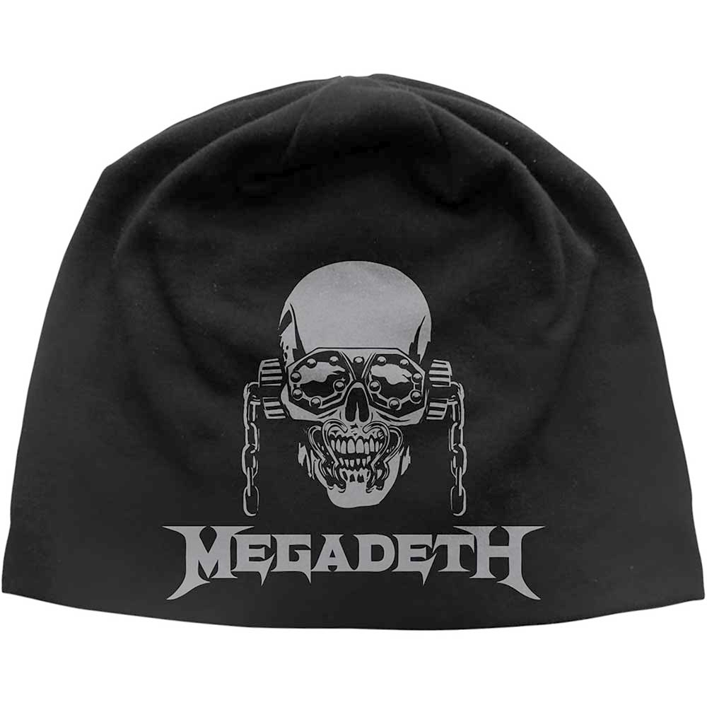 Megadeth - Vic / Logo JD Print Beanie Muts - Zwart